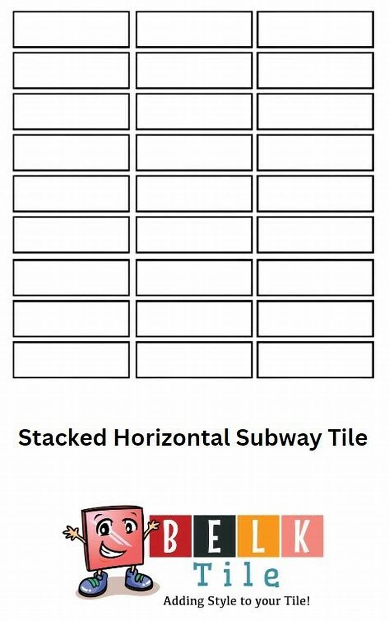 Horizontal Stacked Tile Pattern