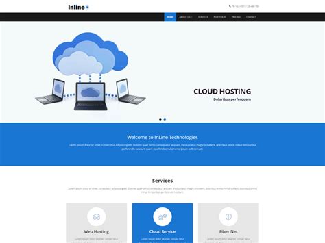Hosting Company Template