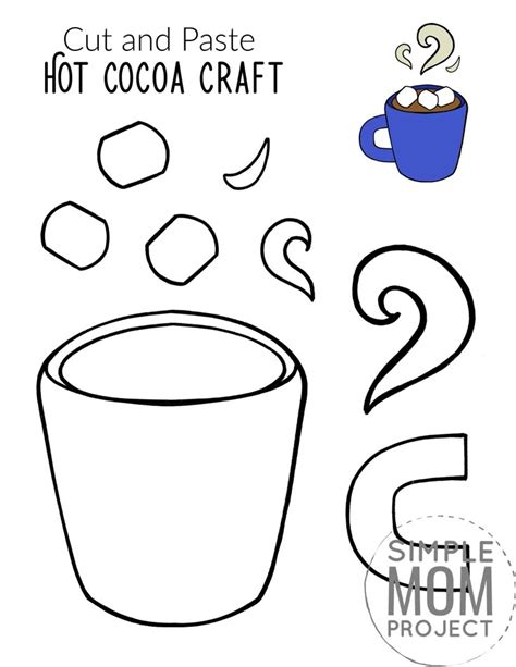 Hot Chocolate Craft Template