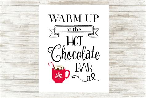 Hot Chocolate Printable