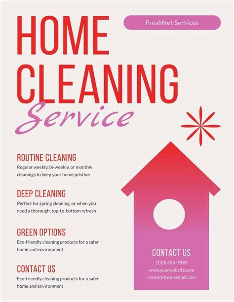 House Cleaning Flyer Templates
