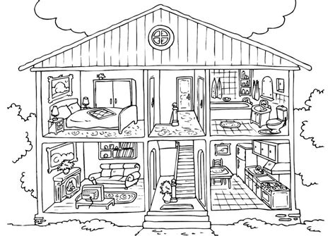 House Printable Coloring Pages