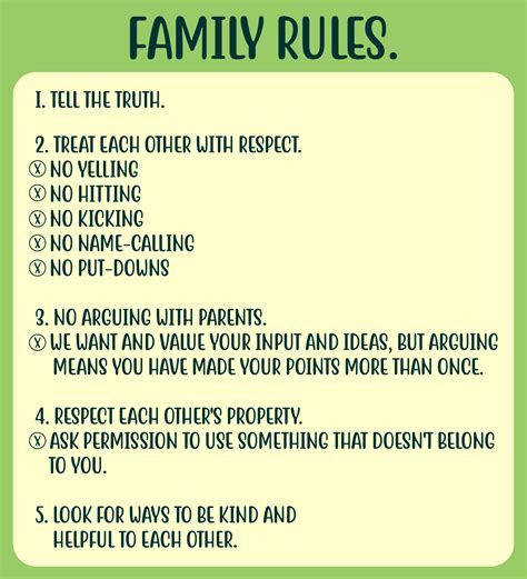 House Rules Printable