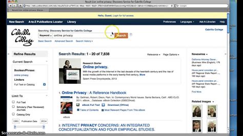How Do You Access The Cabrillo Library Catalog