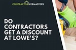 How Much Do Contractors Get Off at Lowe's