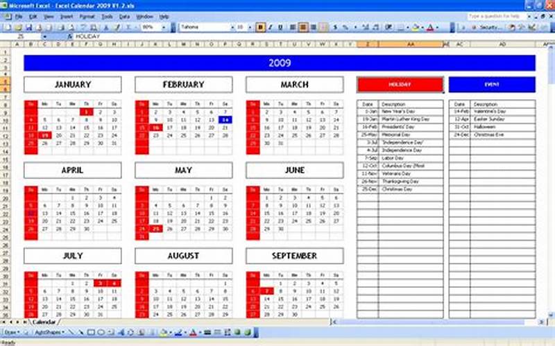 How To Add Calendar In Excel Spreadsheet