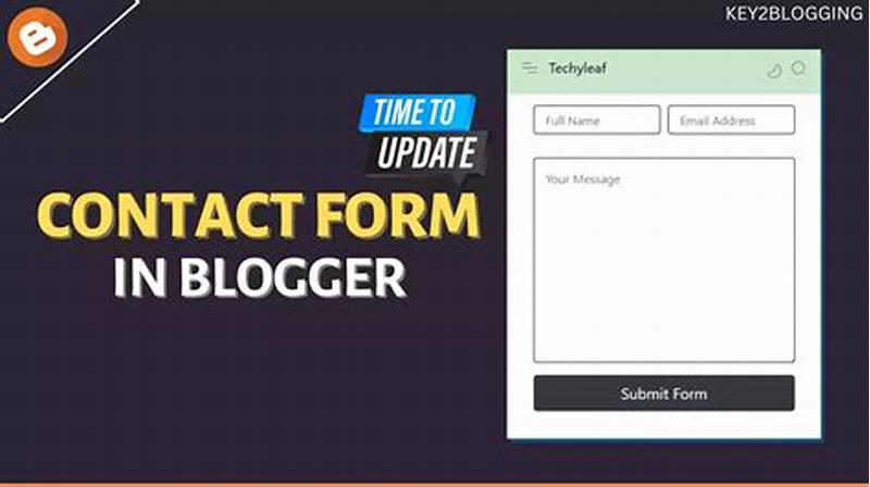 How To Add Contact Form In Blogger