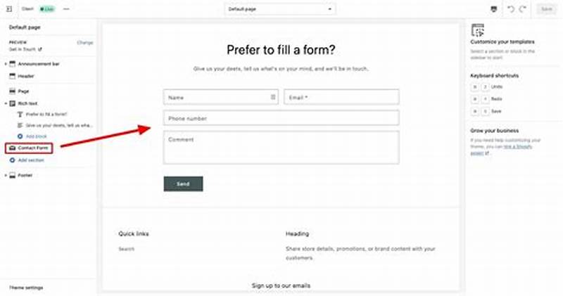 How To Add Contact Form To Shopify