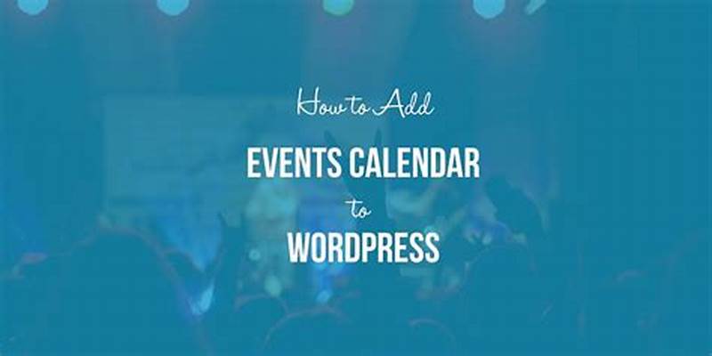 How To Add Events To Calendar