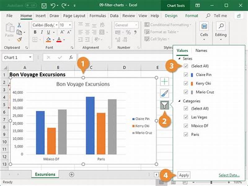 How To Add Filter In Excel Chart