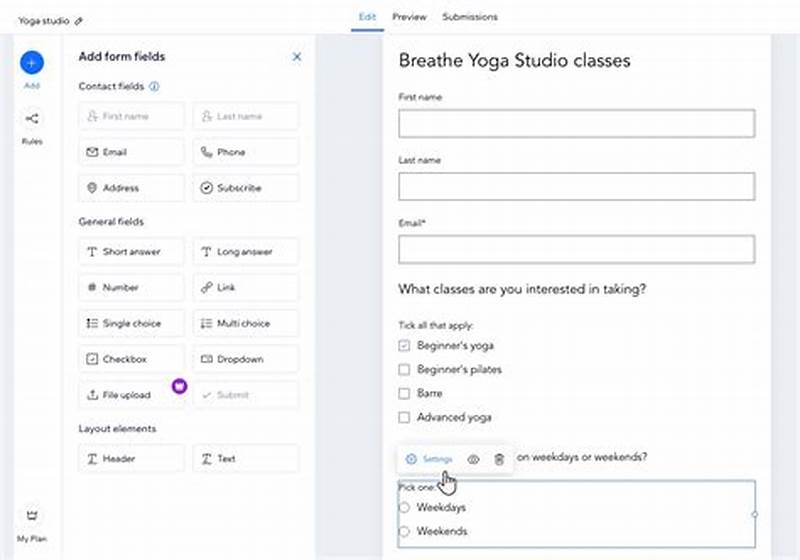 How To Add Form In Wix