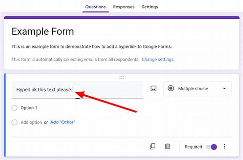 How To Add Hyperlink In Google Form