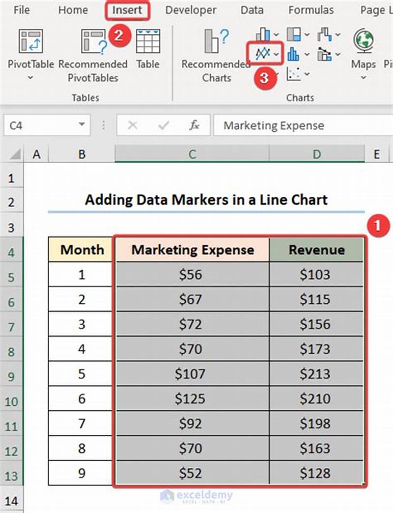 How To Add Marker In Excel Chart