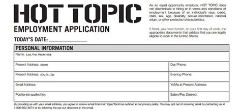 How To Apply For The Hot Topic Catalog