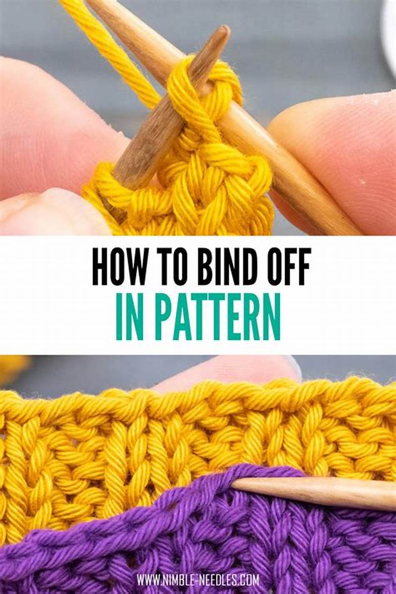 How To Bind Off In Pattern