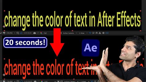 How To Change Text Color In Adobe After Effects Template