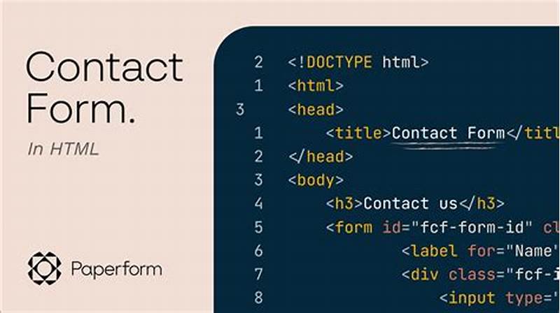 How To Code Contact Form In Html