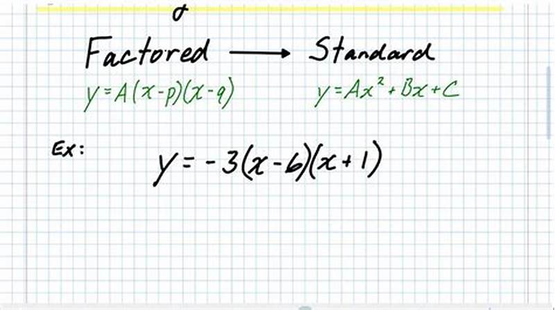How To Convert Standard Form To Factored