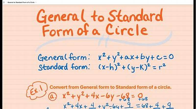 How To Convert Standard To General Form