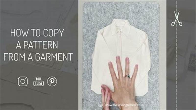 How To Copy Pattern From Garment