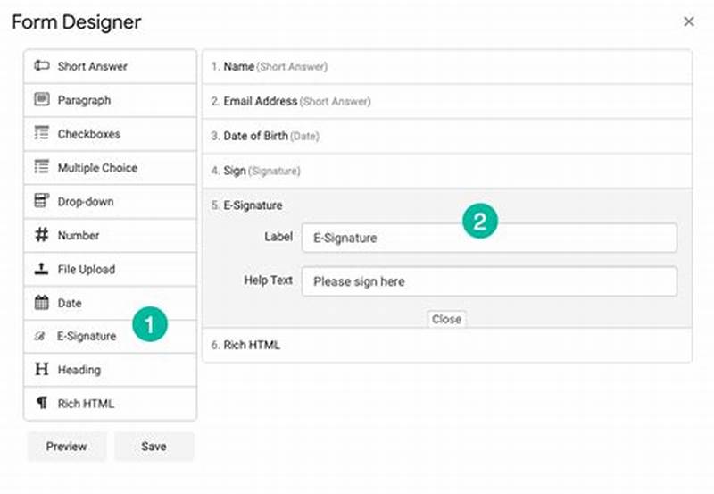 How To Create A Form With Signature