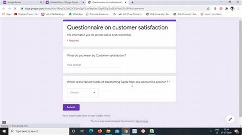 How To Create A Google Form Questionnaire