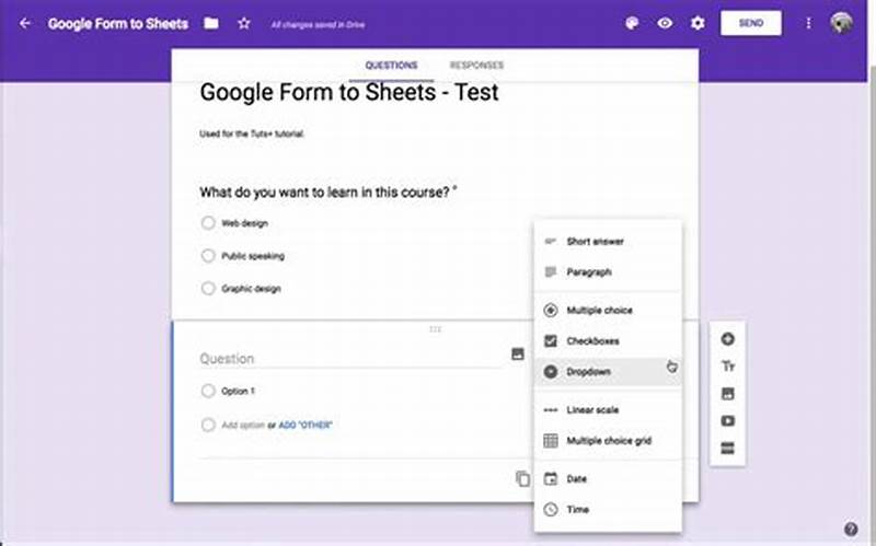 How To Create Form In Google Sheets