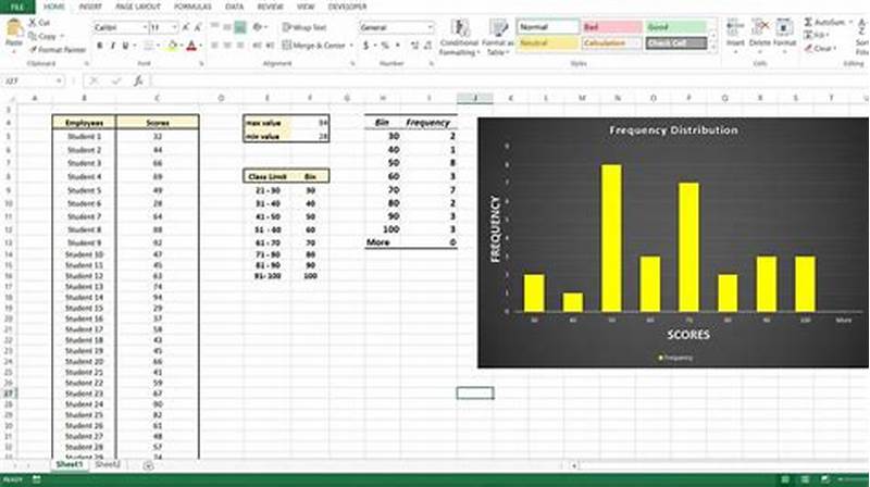 How To Create Frequency Chart In Excel