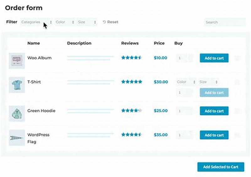 How To Create Order Form In Wordpress