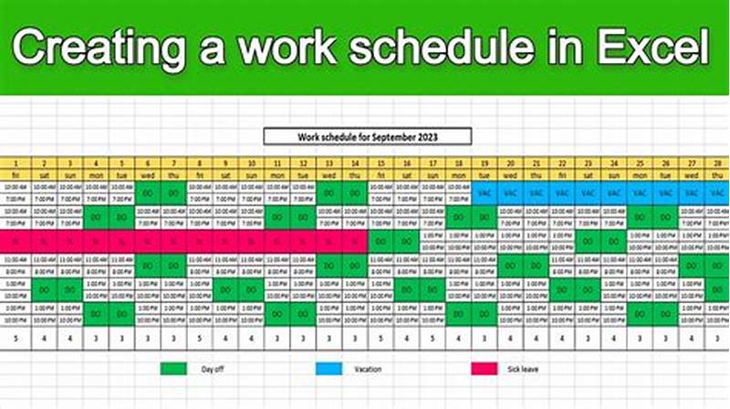 How To Create Schedule Chart In Excel