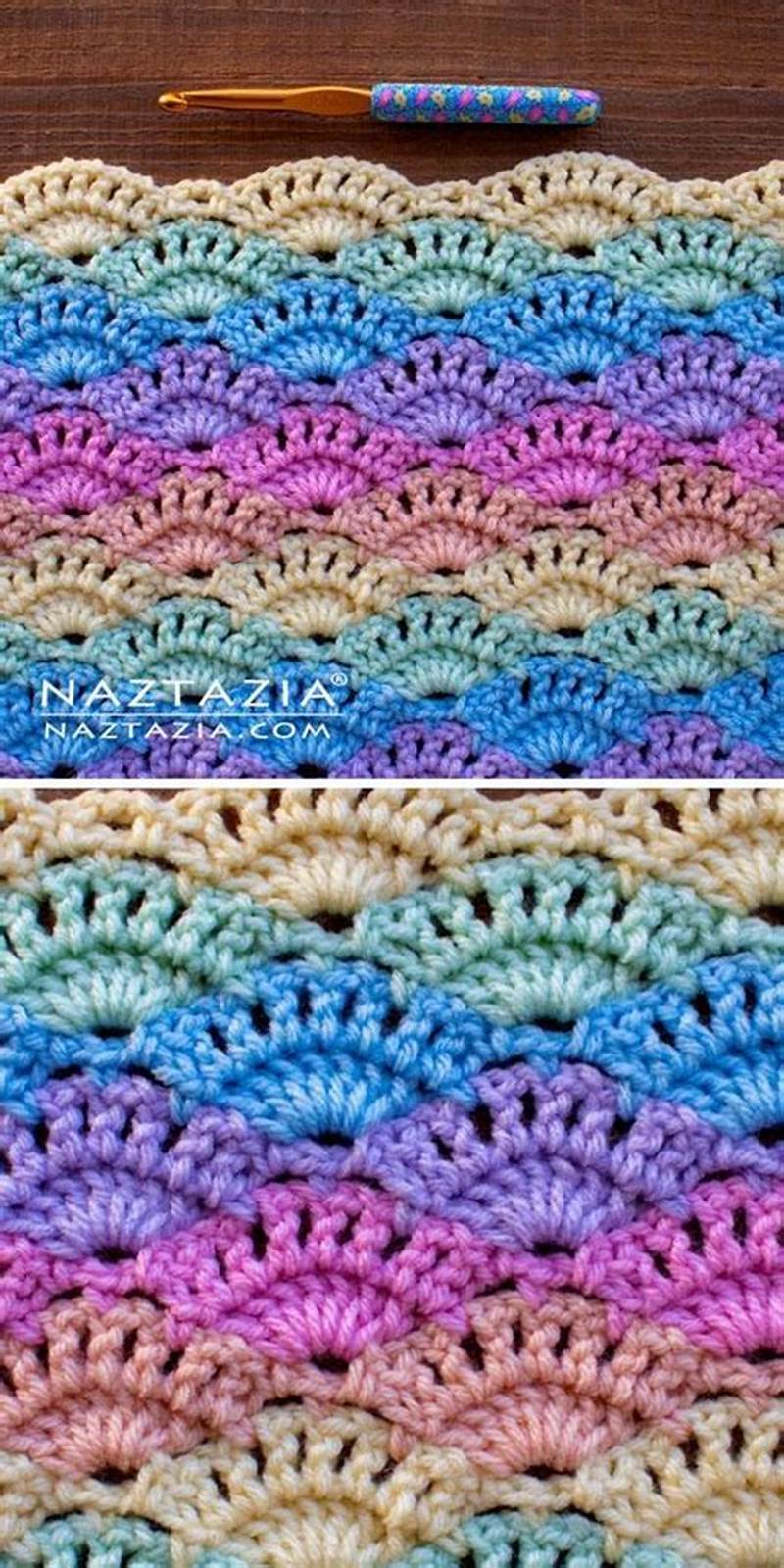 How To Crochet A Shell Pattern Blanket