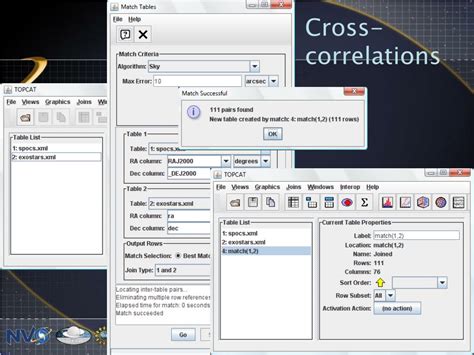 How To Cross Correlate Catalogue In Topcat