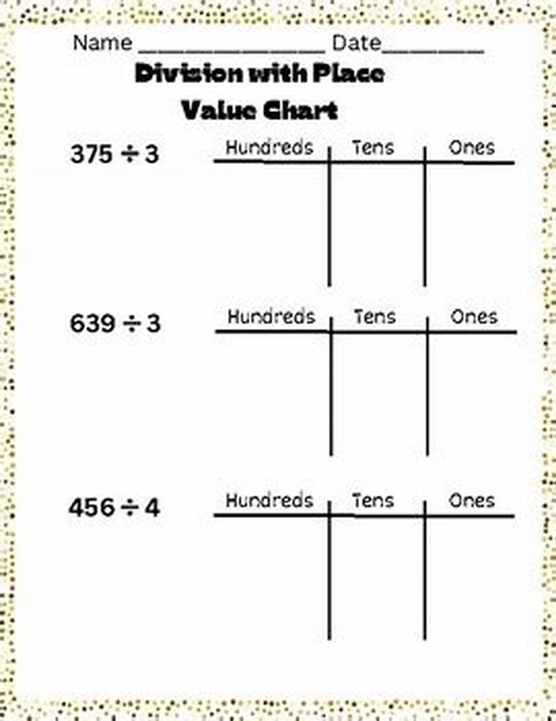 How To Divide Using Place Value Chart