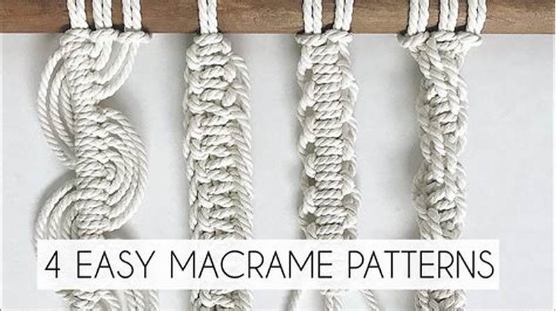 How To Draw A Macrame Pattern