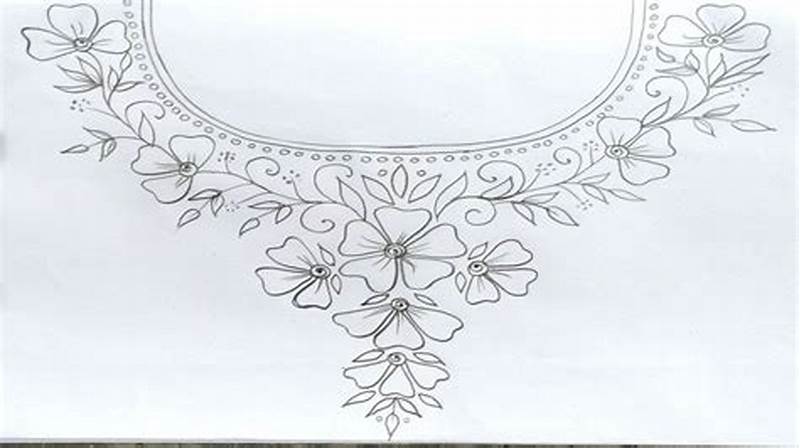 How To Draw An Embroidery Pattern