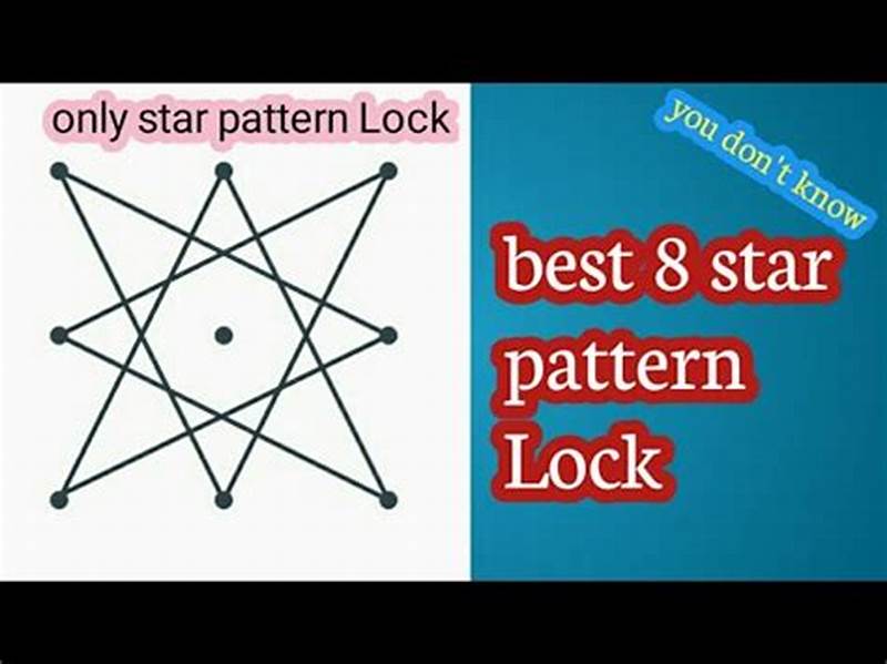 How To Draw Star Pattern Lock