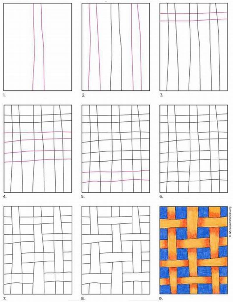 How To Draw Weave Pattern