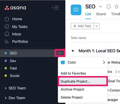 How To Duplicate A Template In Asana