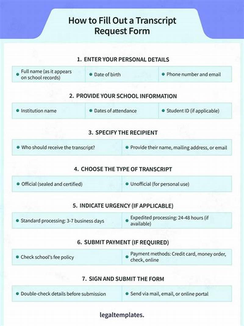 How To Fill Out Transcript Request Form
