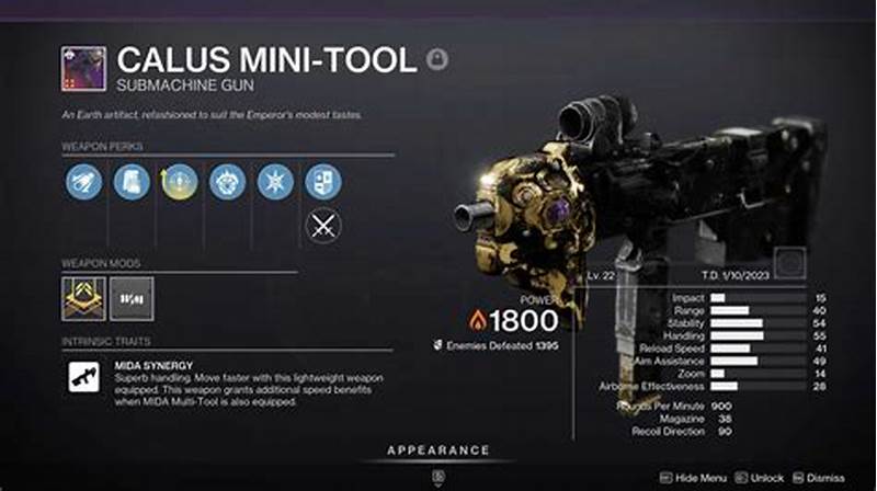 How To Get Calus Mini Tool Pattern