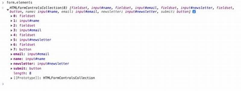 How To Get Form Elements In Javascript