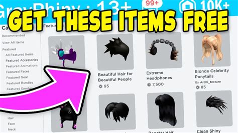 How To Get Free Items In Roblox Catalog