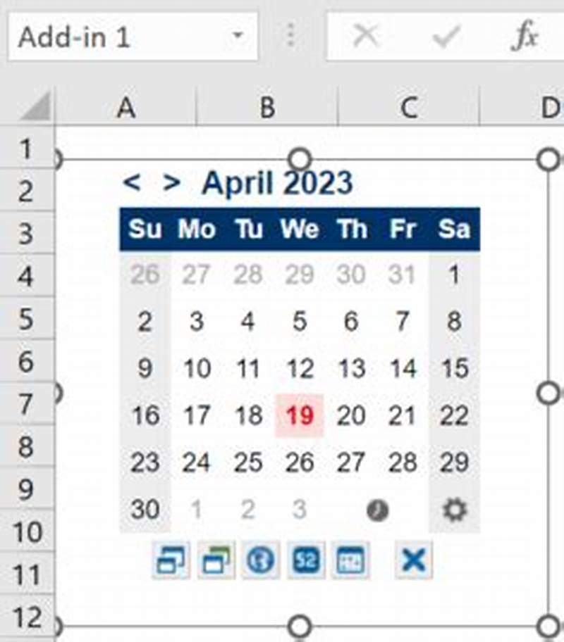 How To Input Calendar In Excel