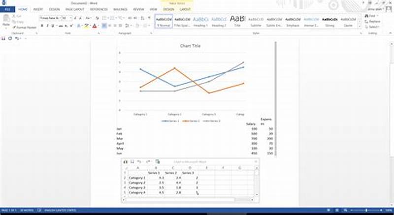 How To Insert Line Chart In Word