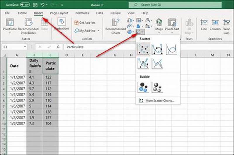 How To Insert Scatter Chart In Excel