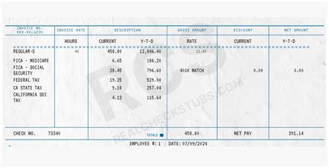How To Make A Check Stub Template