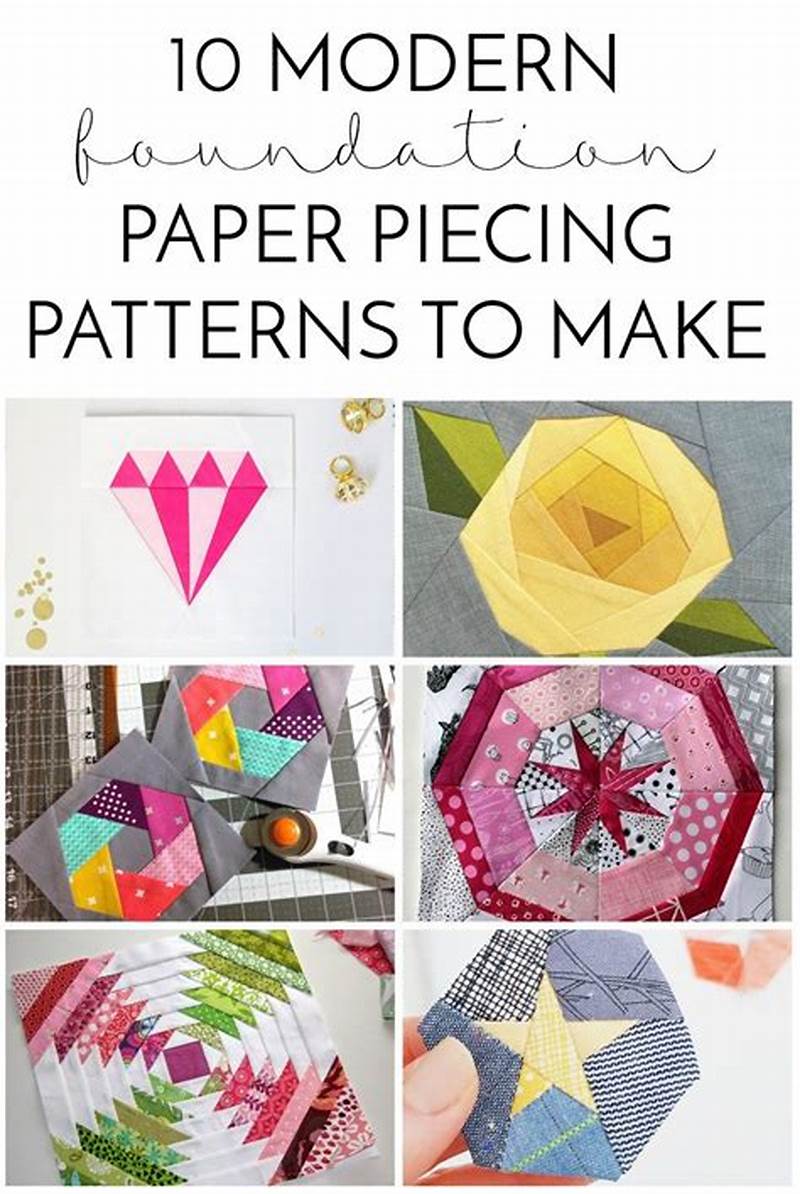 How To Make A Paper Piecing Pattern