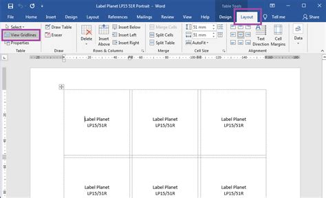 How To Make Label Template In Word