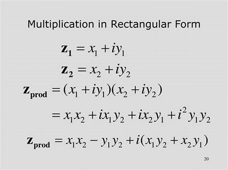 How To Multiply Rectangular Form
