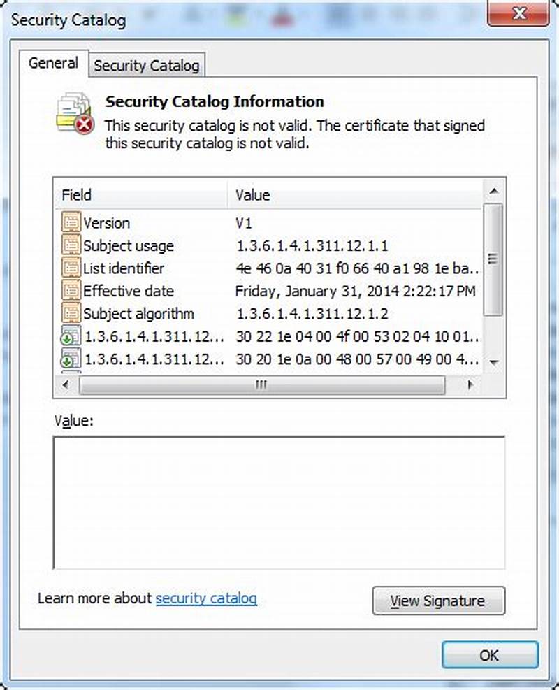 How To Open A Security Catalog File Python
